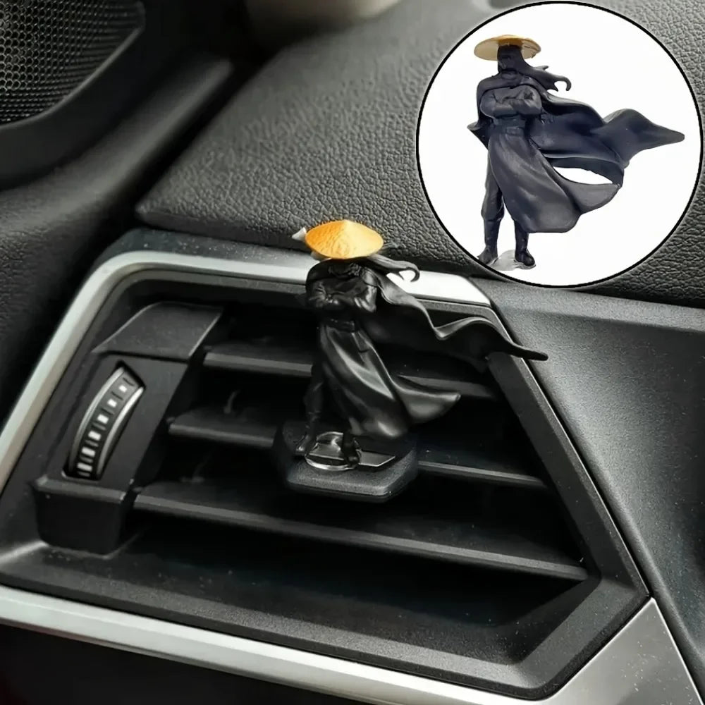 Mini Samurai Warrior Figurines (Set of 3) for Desk and Dashboard