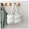 Quilted Puffer Tote Bag with Adjustable Strap