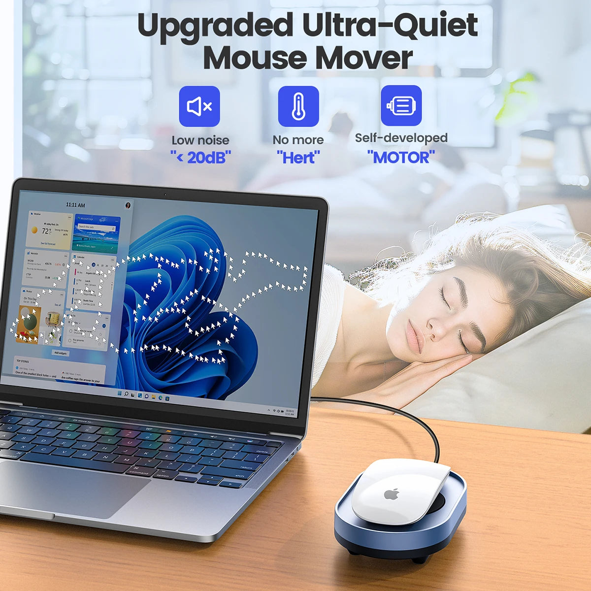 USB Mouse Jiggler with On/Off Switch – Keeps Your Computer Awake