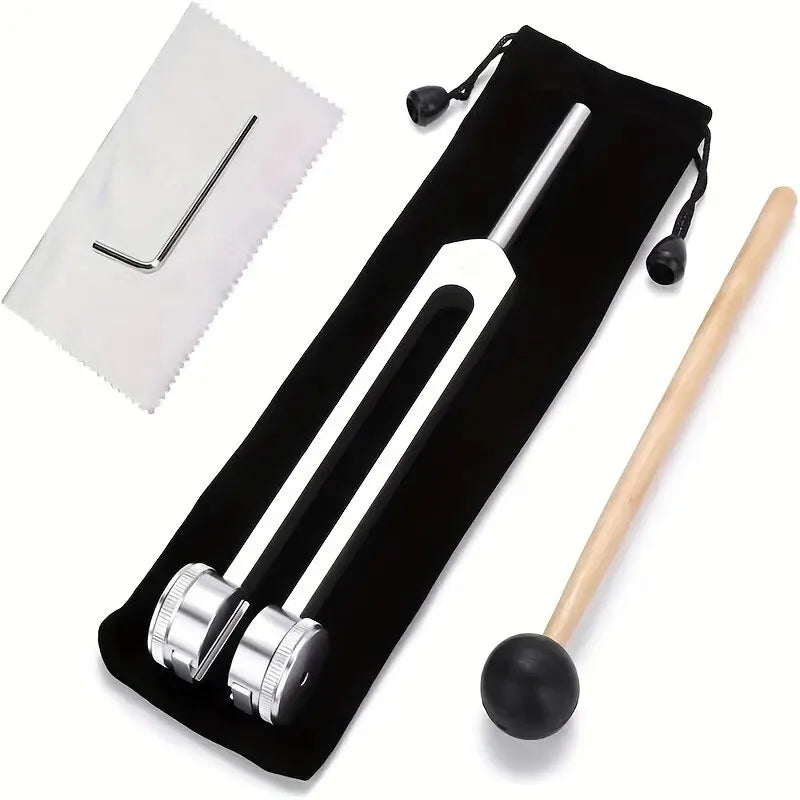 128 Hz Weighted Tuning Fork Set for Sound Therapy & Stress Relief