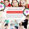 Children playing with a floating soccer ball toy that helps train brain responsiveness and hand-eye coordination.