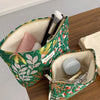 Vintage Floral Cosmetic Bag - Portable Makeup & Toiletry Organizer