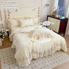 Lace-Embroidered Duvet Cover Set with Pillowcases