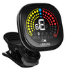 Rechargeable Clip-On Tuner for Guitar, Bass, Ukulele & Violin