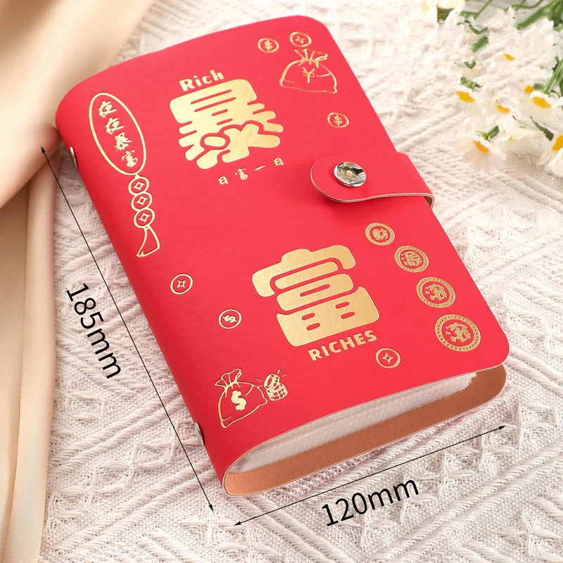 PU Leather Cash Envelope Budget Binder