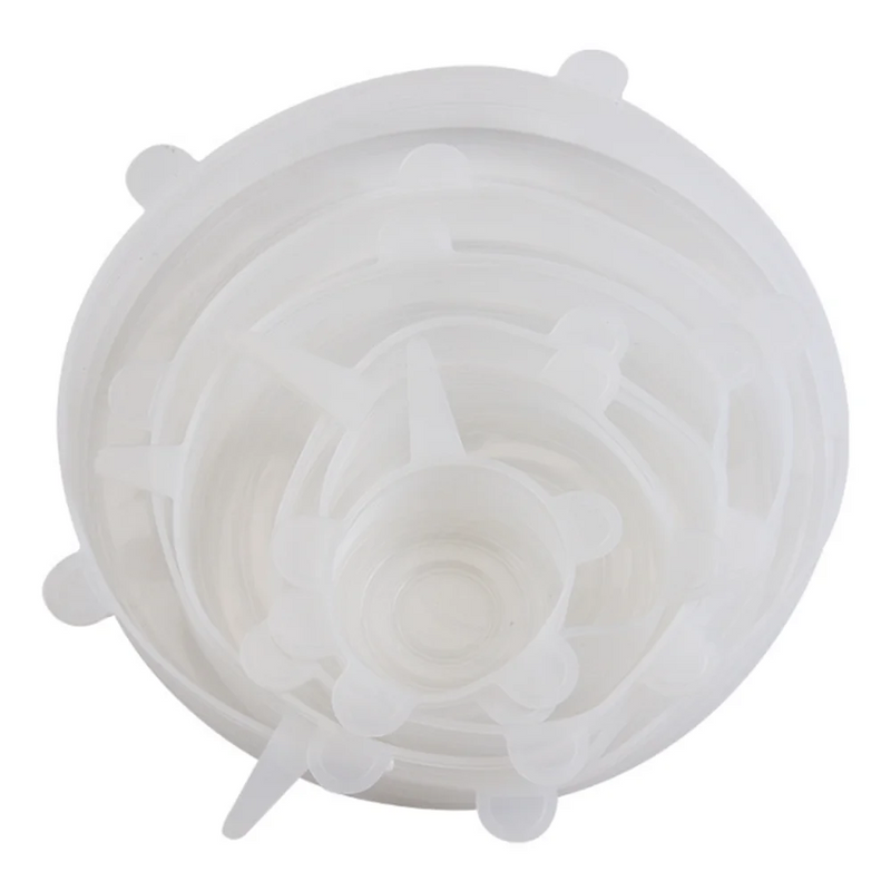Reusable Silicone Stretch Lids - Set of 6
