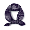 Palm Tree Print Twill Silk Square Scarf