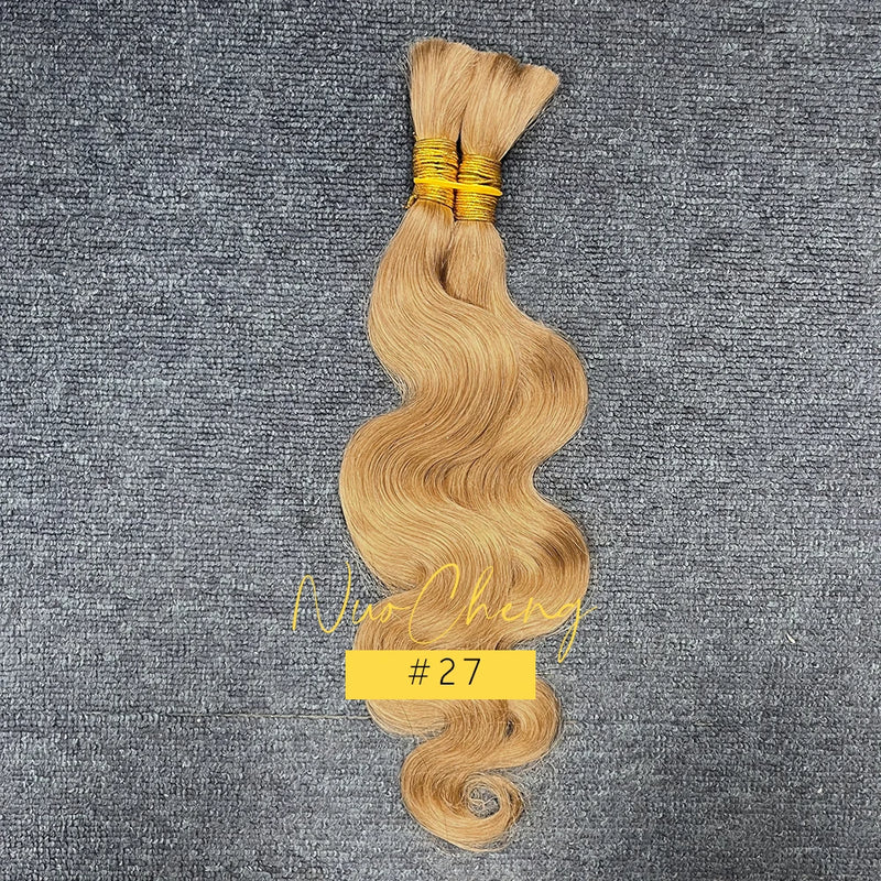Blonde Body Wave Human Braiding Hair