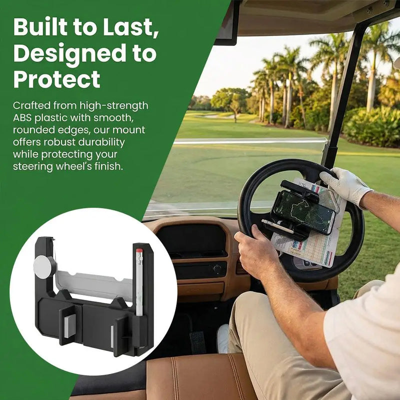 Golf Cart Steering Wheel Phone Mount