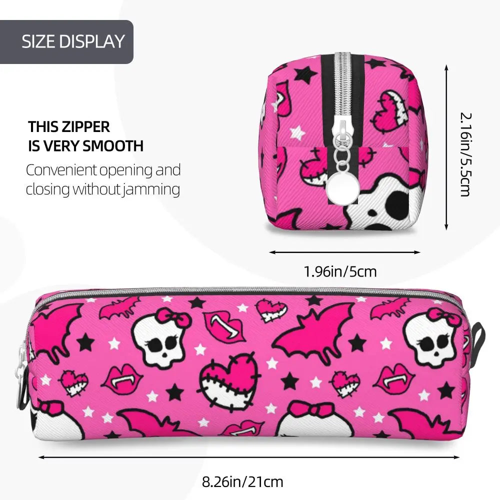 Monster High Pink Pattern Pencil Case
