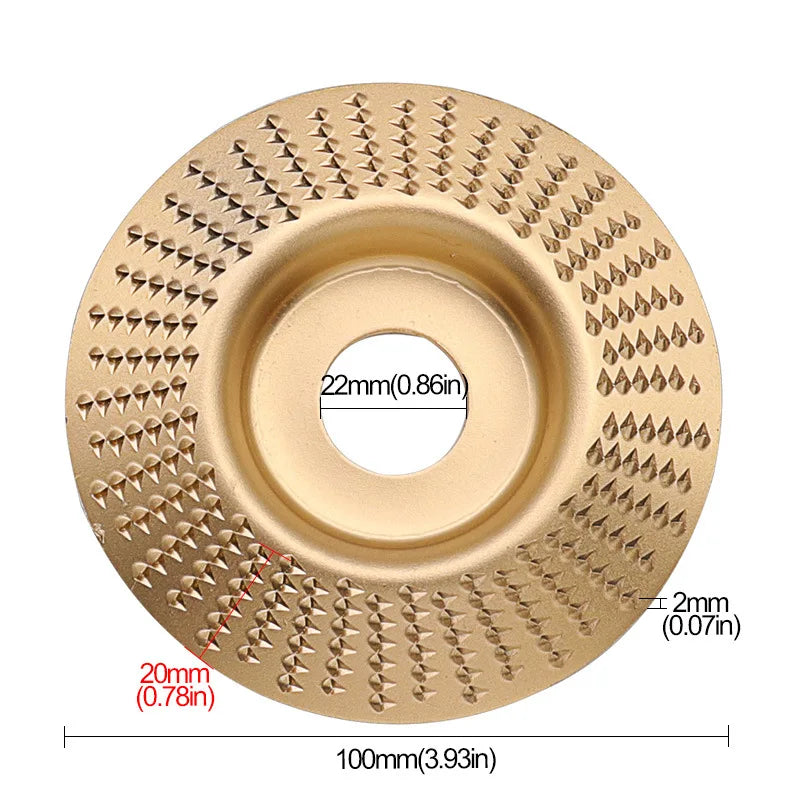 4-Inch Woodworking Sanding Shaping Disc for Angle Grinder