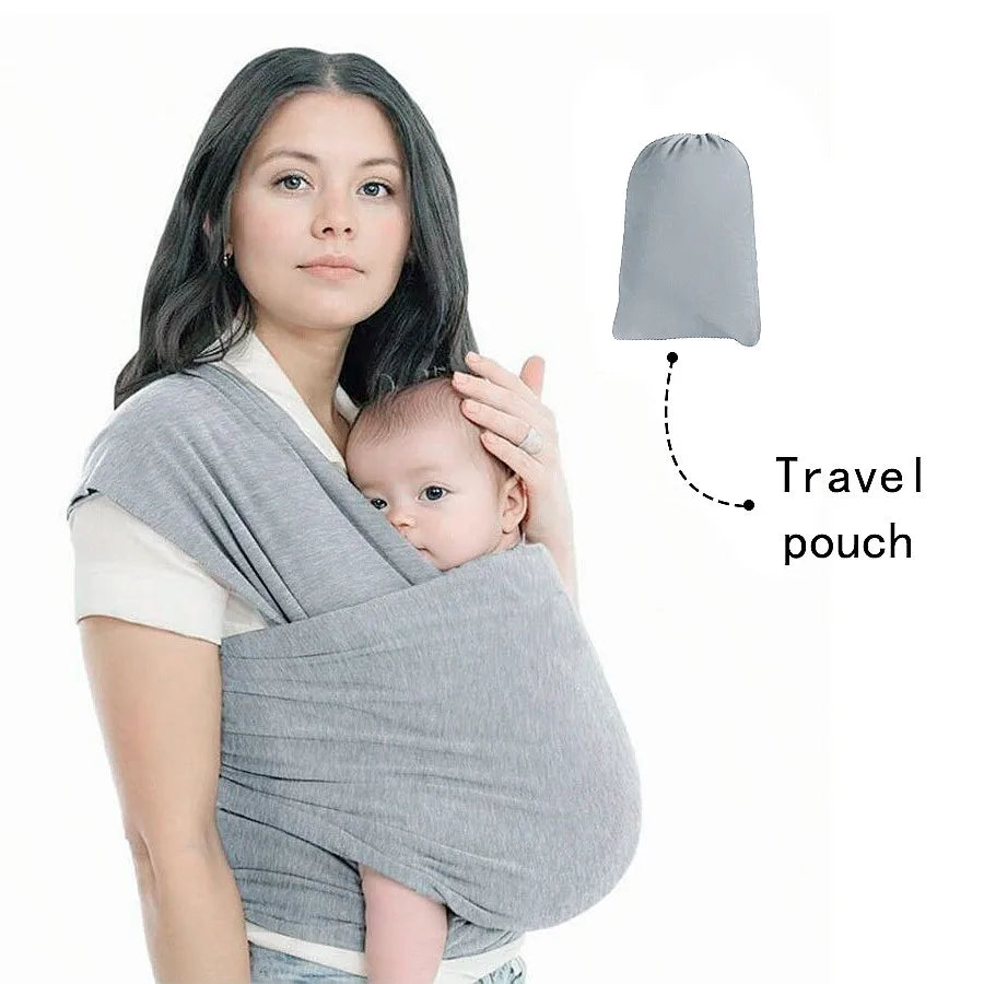 Knitted Fabric Baby Carrier for Front Carrying, Sleeping & On-the-Go Comfort