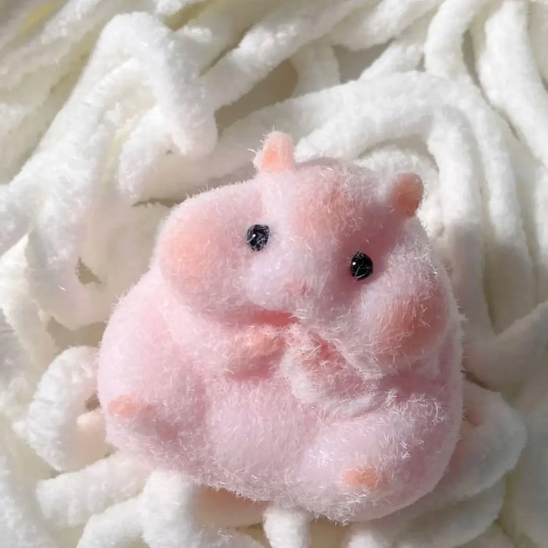 Juguete Squishy de Hámster de Silicona y Peluche