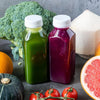 Reusable 12oz Plastic Juice Bottles Set (6 Pack)
