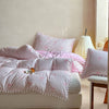 Cute Pink Bow Print Duvet Cover Set with Pillowcases
