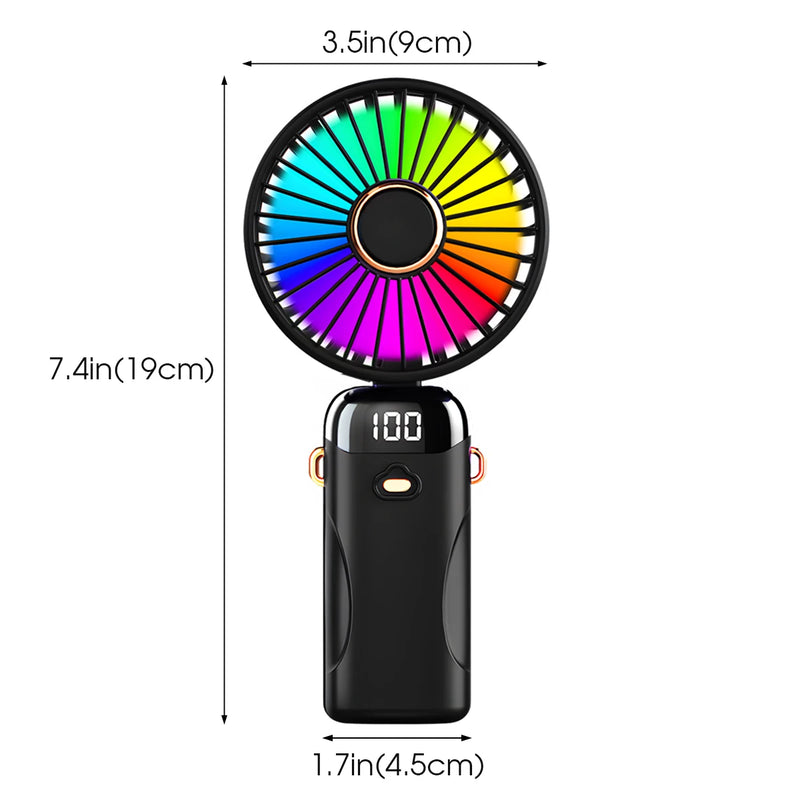 Foldable USB Rechargeable Handheld Fan