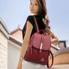 Vintage Leather Women's Backpack with Spacious Interior