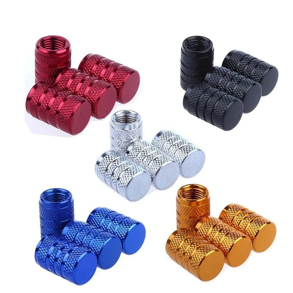 Aluminum Tire Valve Stem Caps – Set of 4