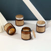 Hand-Poured Soy Wax Aromatherapy Candle in Amber Glass Jar