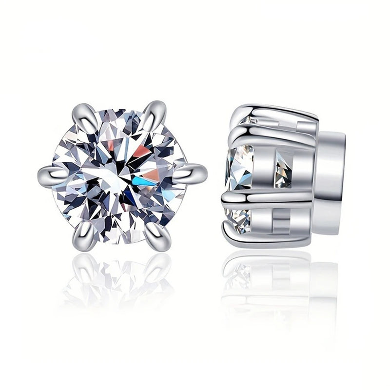 Magnetic Zircon Stud Earrings