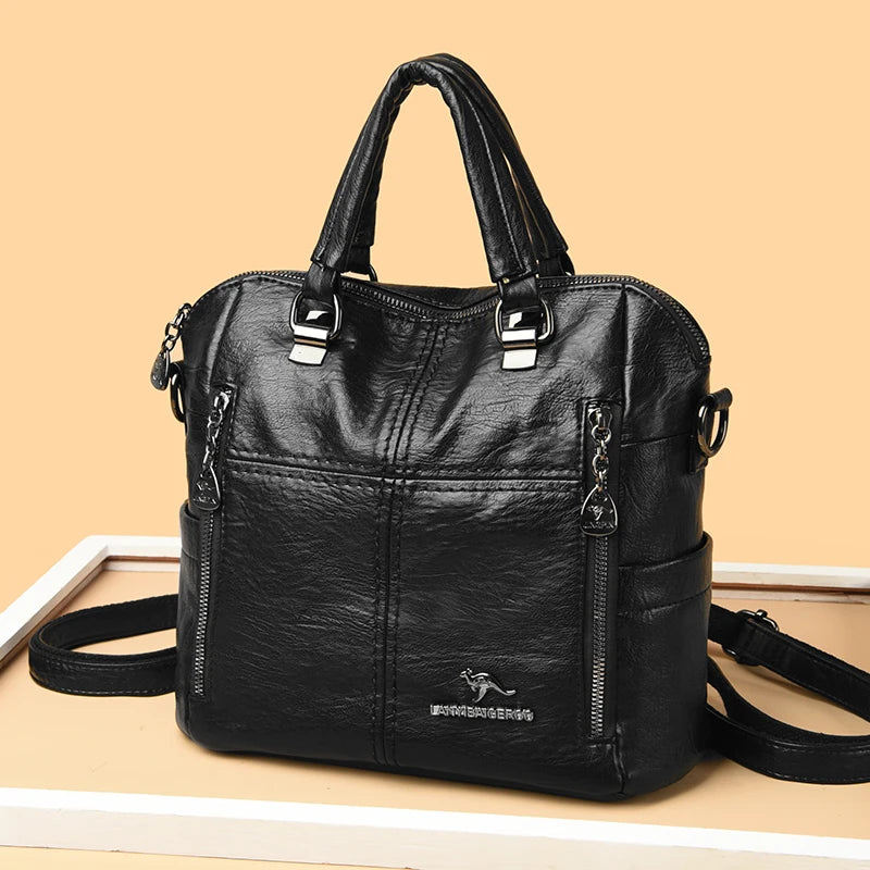 Vintage-Inspired Crossbody Bag with Roomy Interior