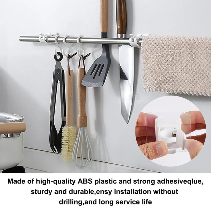 Self-Adhesive Curtain Rod Brackets (Pair)