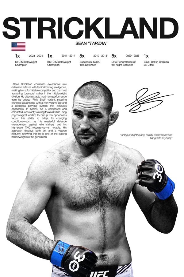 Martial Arts Legend Canvas Wall Art – Inspirational MMA Fighter Poster for Gym & Home