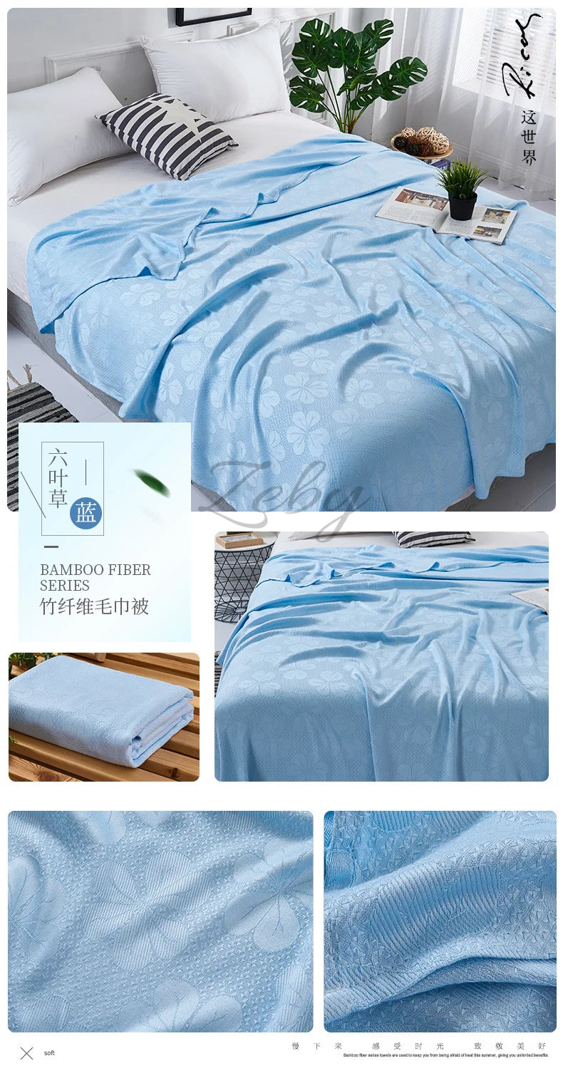 Bamboo Fiber Cooling Blanket for Summer