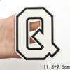Large White Letter Patch for DIY Clothing Customization