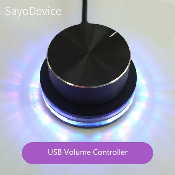 Bouton de volume USB programmable avec éclairage RGB