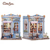 Book Nook DIY Wooden Miniature Kit with LED Lighting