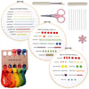 Embroidery Stitch Practice Kit with 30 Stitches for Beginners