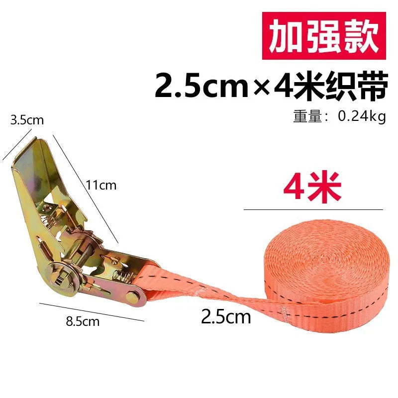 Heavy-Duty Ratchet Tie-Down Straps for Secure Cargo Transport