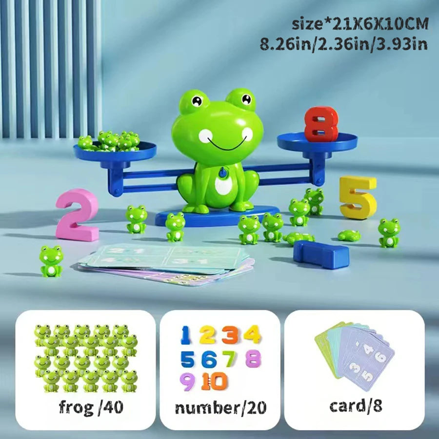 Frog Balance Math Game for Kids | Addition & Subtraction Learning Toy