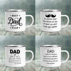 Dad Joke Enamel Camping Mug