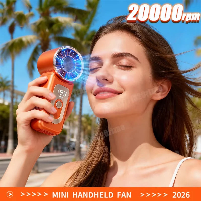 Portable USB Rechargeable Handheld Turbo Fan