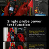 Digital clamp meter with True RMS features including single probe power test and line display functions