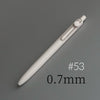A white Uni ZENTO quick-dry gel pen is shown diagonally against a gray background, with the size marked as 0.7mm.