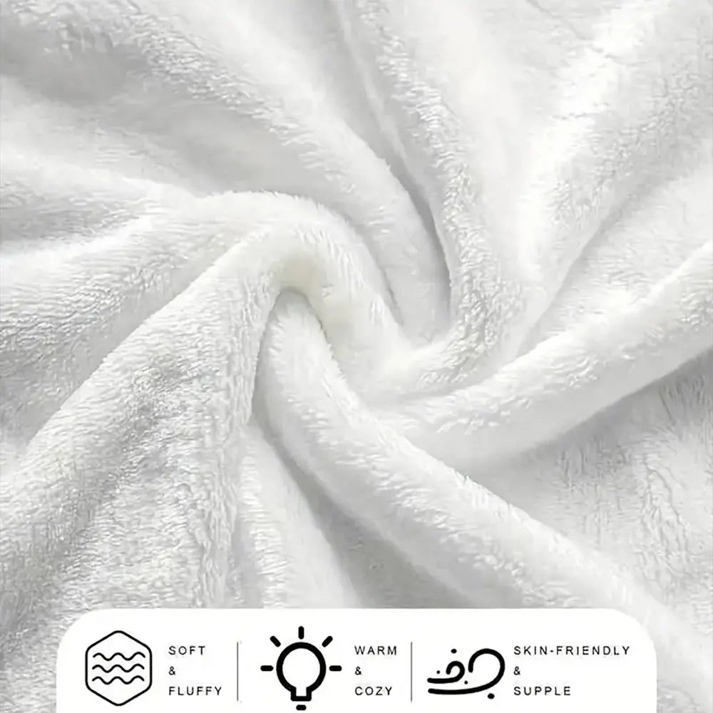 Red Spider Web Print Cozy Flannelette Throw Blanket