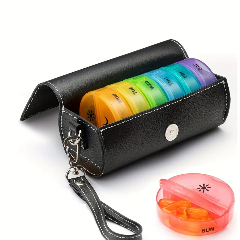 Weekly AM/PM Pill Organizer with Travel Case