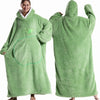 Oversized Wearable Fleece Blanket Hoodie with Sleeves