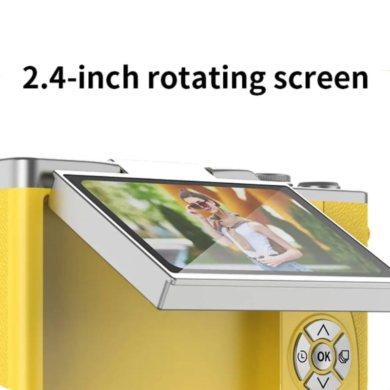 4K Digital Camera with 2.4-Inch Flip Screen and 48MP Sensor