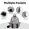 Men's Multi-Pocket Outdoor Chest Bag for Cycling and Hiking