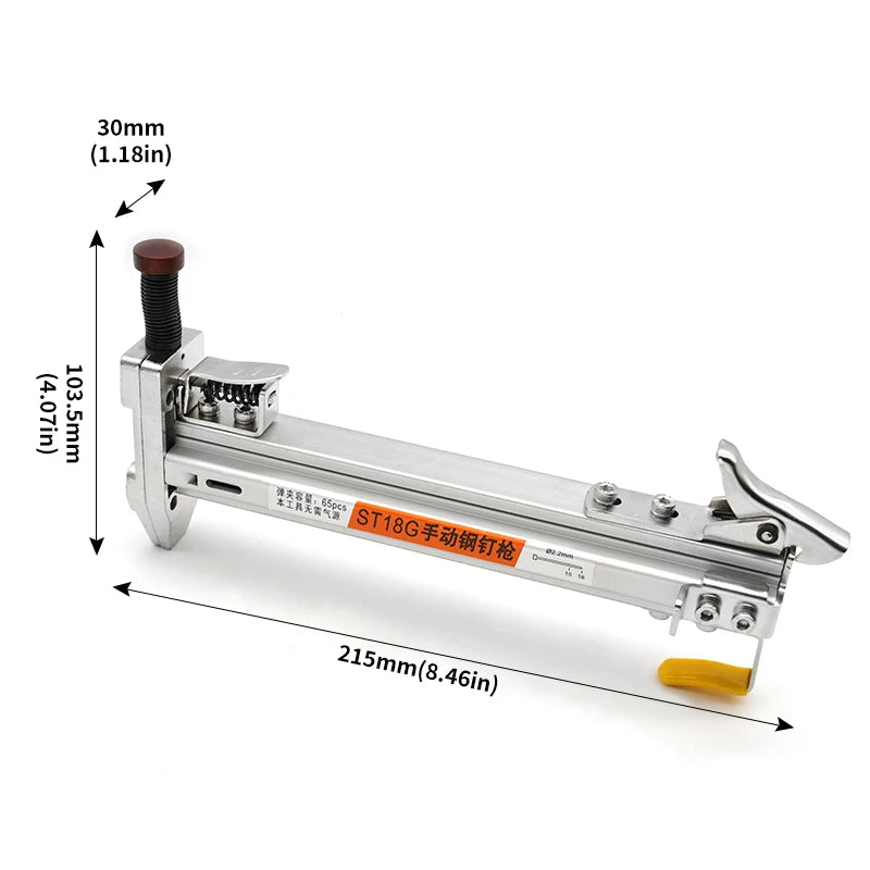 Manual Steel Nail Gun for Woodworking & DIY
