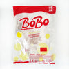 A red package of BoBo balloons with yellow balloons inside, labeled for high transparency and long-duration.