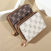 Vintage Zippered Card Holder Wallet with Coin Pocket