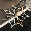 Gothic Star Cross Keychain with Carabiner Clip