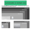 Large Abstract Desk Mat with Stitched Edges