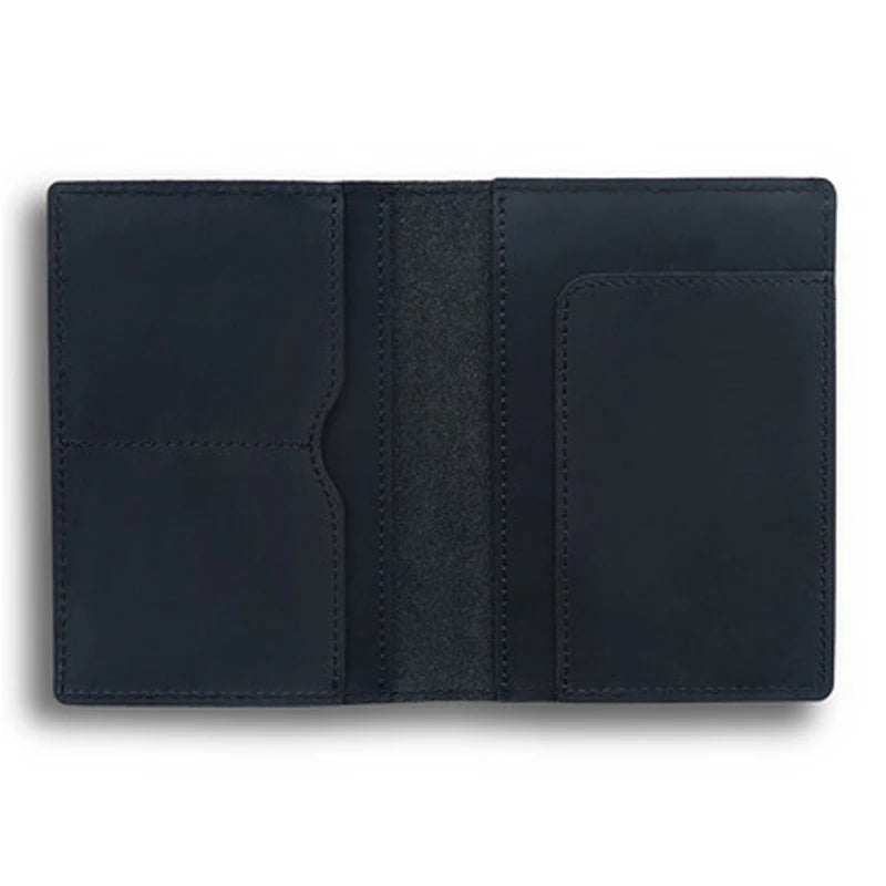 Cartera de Pasaporte de Cuero Genuino