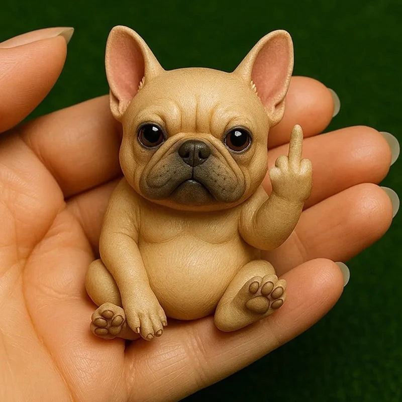 Sassy Animal Desktop Statue with Playful Gesture